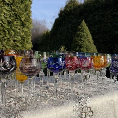 Бокал Genuine Lead Crystal синий 250 мл накладной хрусталь Германия 