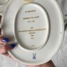 Панно памятное Meissen Kleist 17 см 1977 г. фарфор