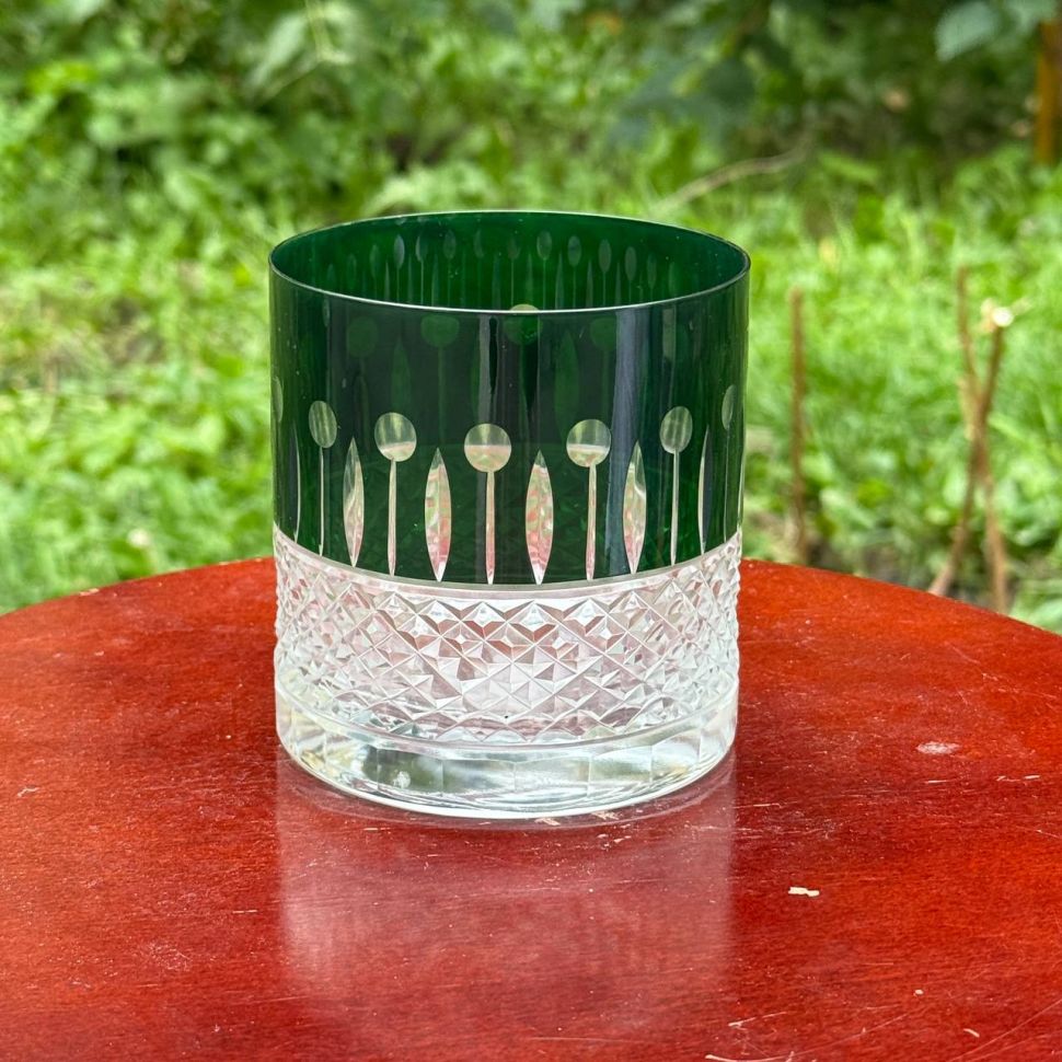 Стакан для виски набор 4 шт 450 мл цветной хрусталь Германия