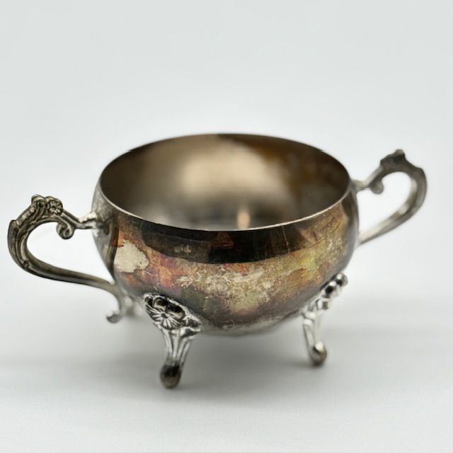 Сахарница и молочник серебрение набор 2 предмета