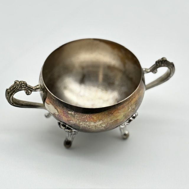 Сахарница и молочник серебрение набор 2 предмета