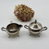 Сахарница и молочник серебрение набор 2 предмета