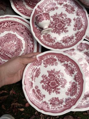 Тарелка ВиллеройБох Fasan красный 20 см Германия