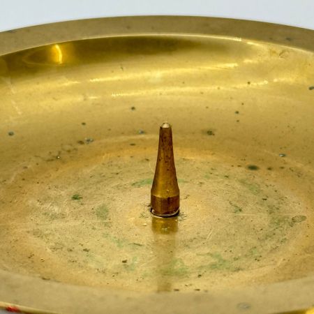 Подсвечник для большой свечи 11 см латунь