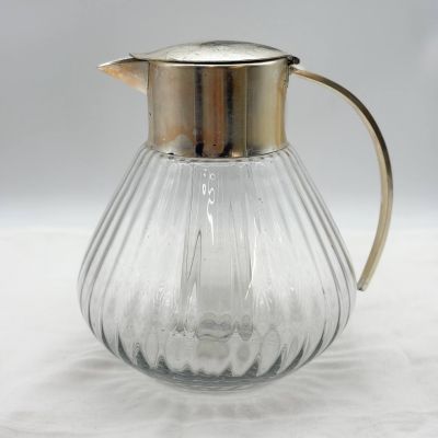 Кувшин с колбой для льда 4 л стекло серебрение