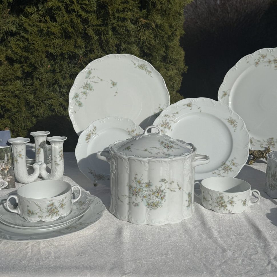 Блюдо для торта Rosenthal Monbijou полевые цветы 31 см Германия