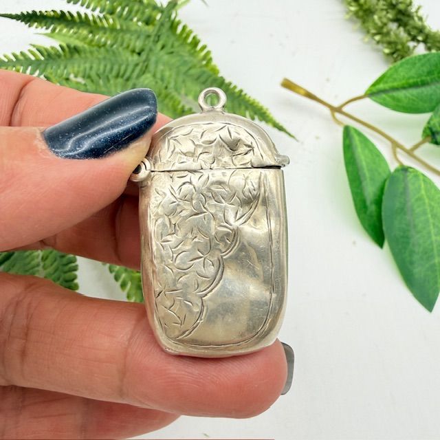 Футляр для спичек Веста 4 см серебро 