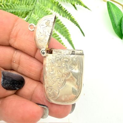 Футляр для спичек Веста 4 см серебро