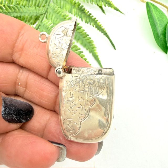 Футляр для спичек Веста 4 см серебро 