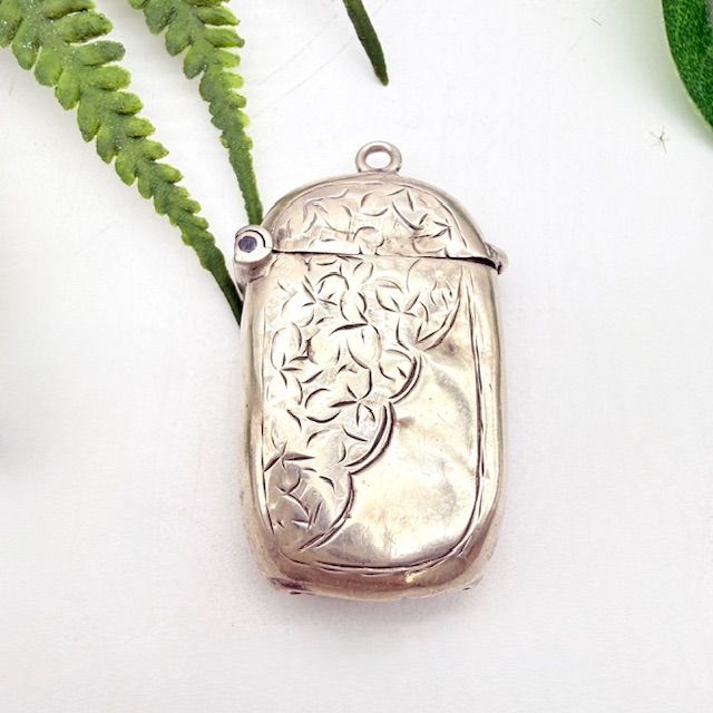 Футляр для спичек Веста 4 см серебро 