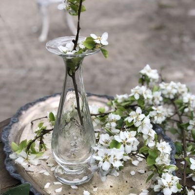 Ваза Цветы 27 см хрусталь Швеция