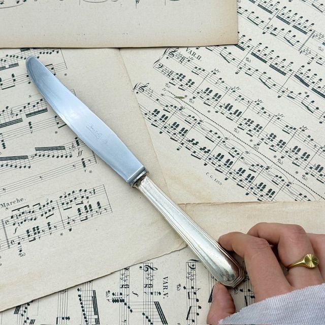 Нож столовый Christofle America 25 см серебрение Франция