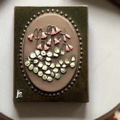 Изразец керамический панно Розовые цветы Швеция