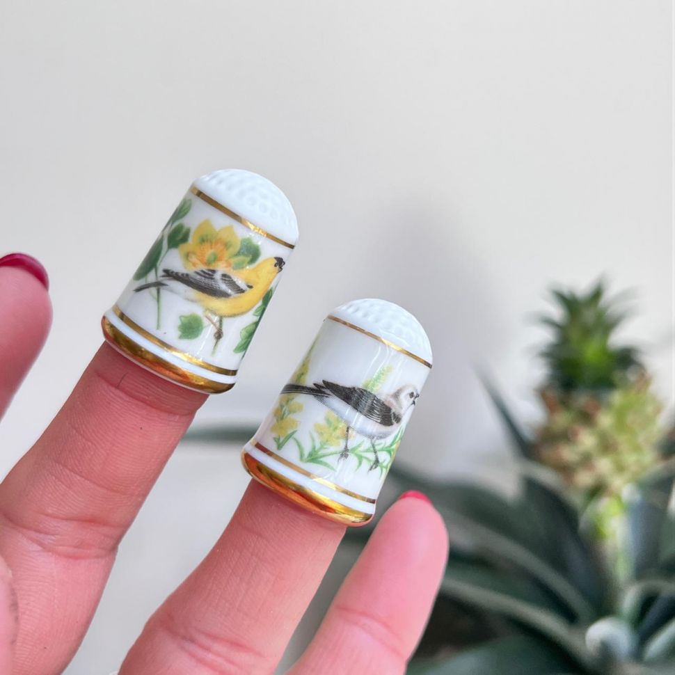 Наперсток Franklin Porcelain 1979 г. набор 2 шт.