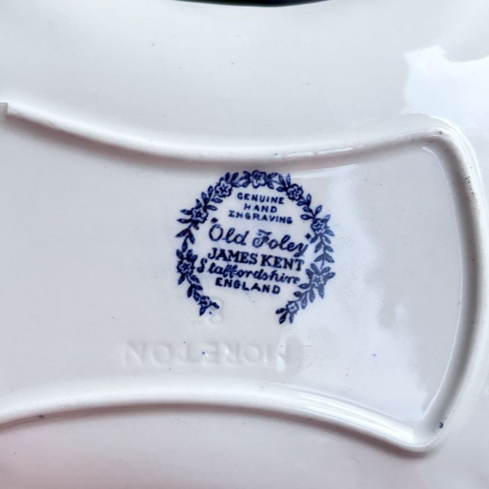 Сет с изъянами James Kent Old Foley Staffordshire 5 предметов Англия