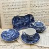 Сет с изъянами James Kent Old Foley Staffordshire 5 предметов Англия
