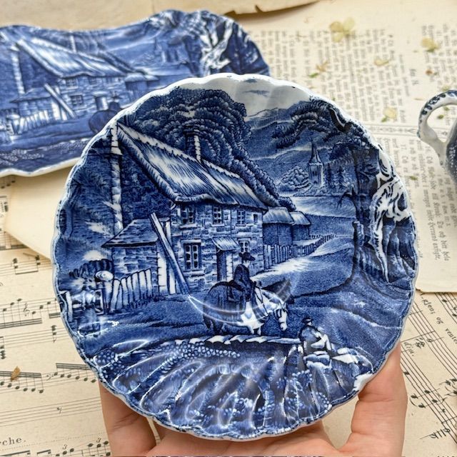 Сет с изъянами James Kent Old Foley Staffordshire 5 предметов Англия