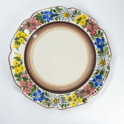 Тарелка 23,5см цветы