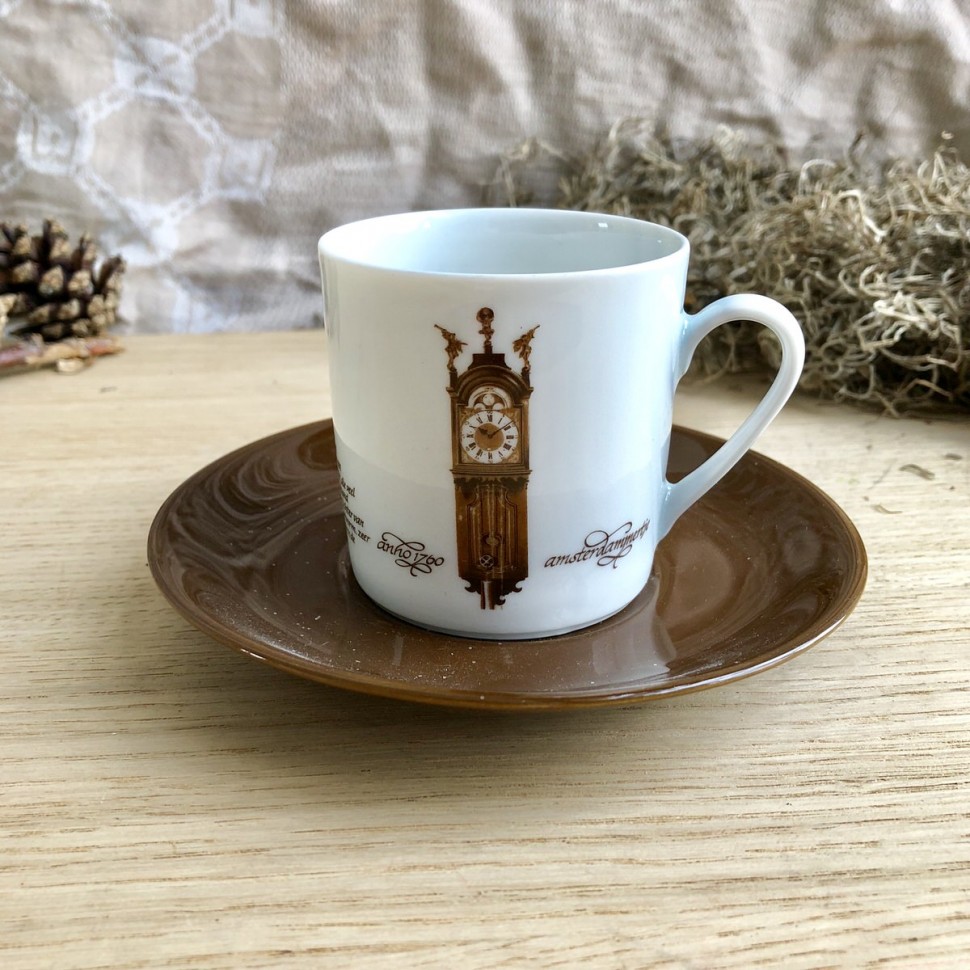 Кофейная пара с часами Бавария