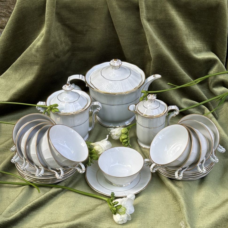 Сервиз чайный Limoges B&C 27 предметов Франция 