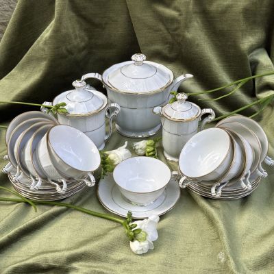 Сервиз чайный Limoges B&C 27 предметов Франция 