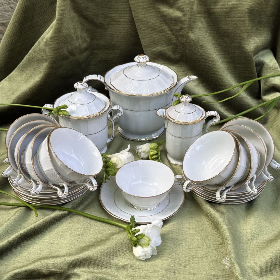 Сервиз чайный Limoges B&C 27 предметов Франция 
