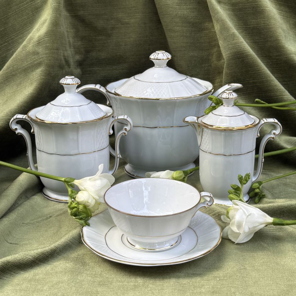 Сервиз чайный Limoges B&C 27 предметов Франция 