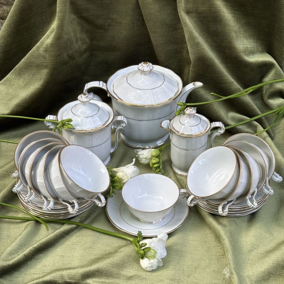 Сервиз чайный Limoges B&C 27 предметов Франция 