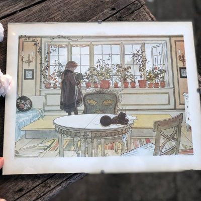 Картина репродукция 30х24 Carl Larson