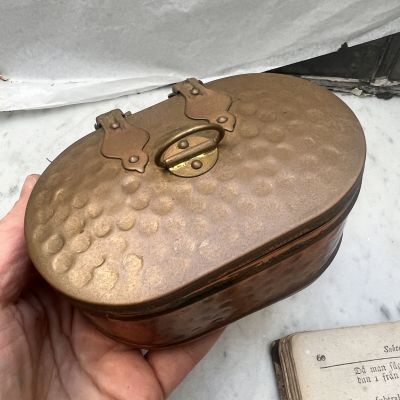 Шкатулка мыльница 12 медь Швеция 