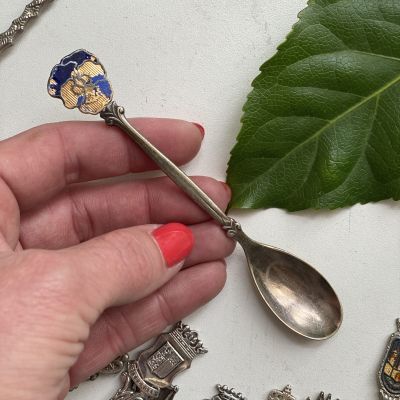 Ложка кофейная 12 см Незабудка мельхиор