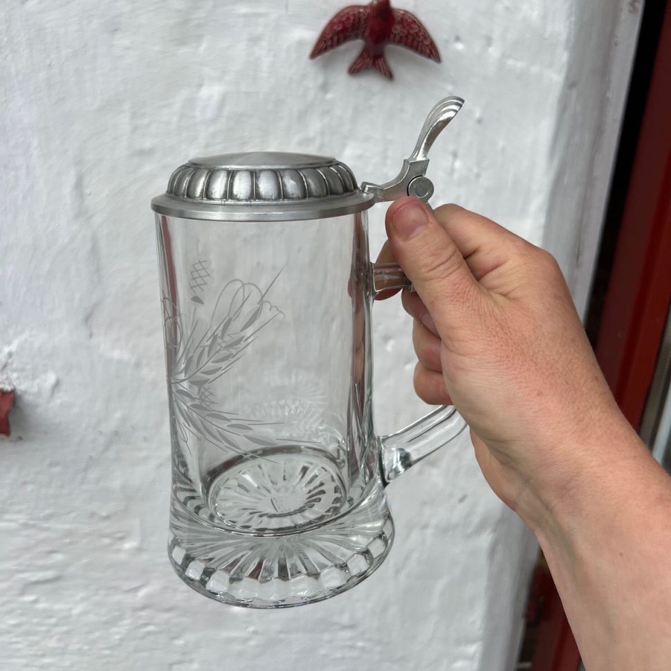 Кружка пивная 500 мл хрусталь олово