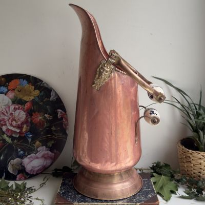 Зольник высокий 52 см медь керамика