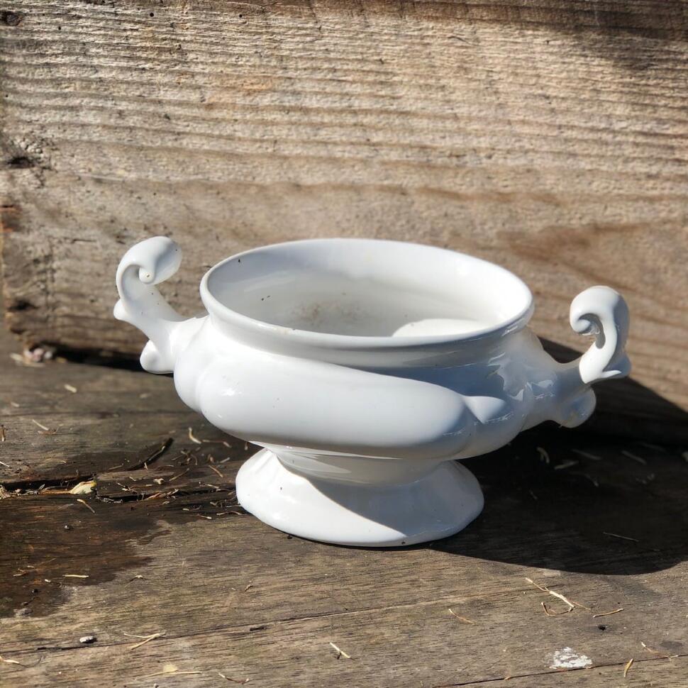 Ваза кашпо малое керамика кракелюр