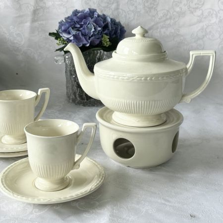 Кофейная пара Recamier Royal Creamware 160 мл фарфор Англия   