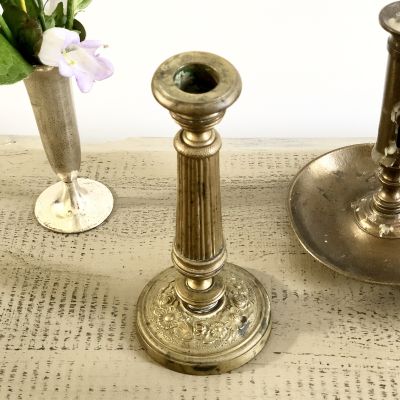 Подсвечник в стиле ренессанс латунь