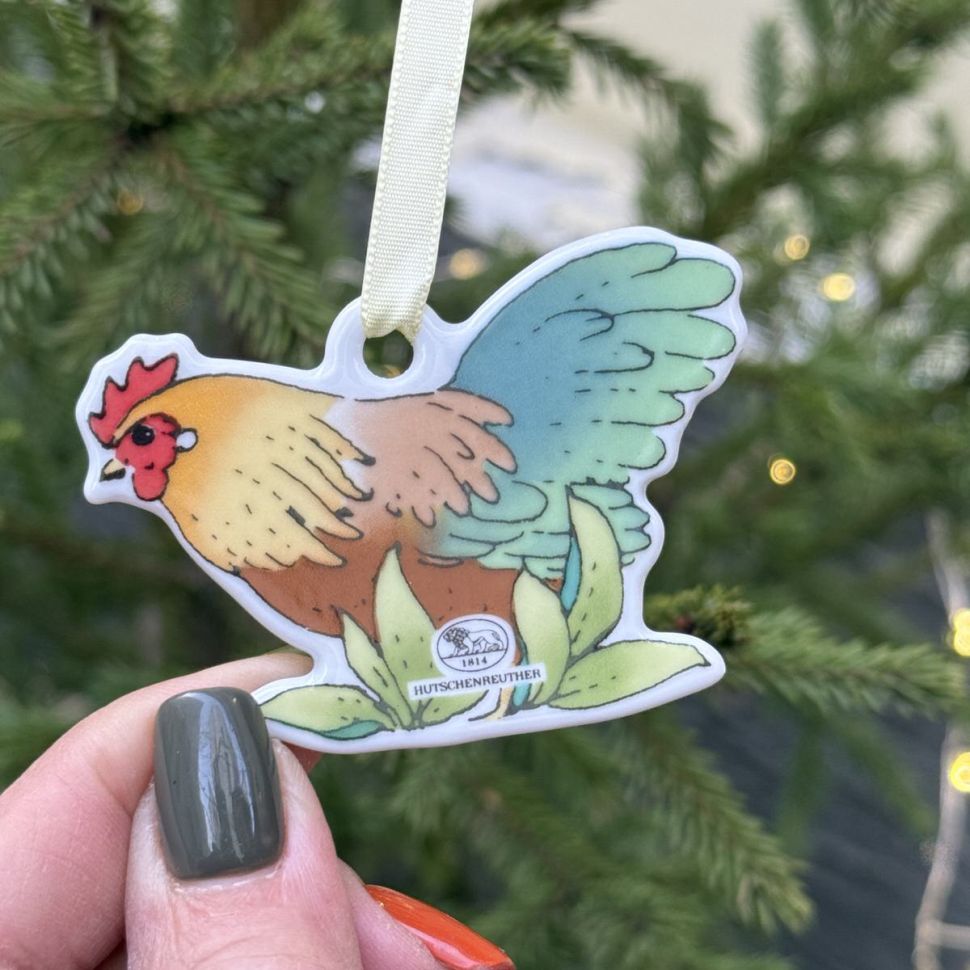 Подвес Hutschenreuther Петух 7 см фарфор Германия      