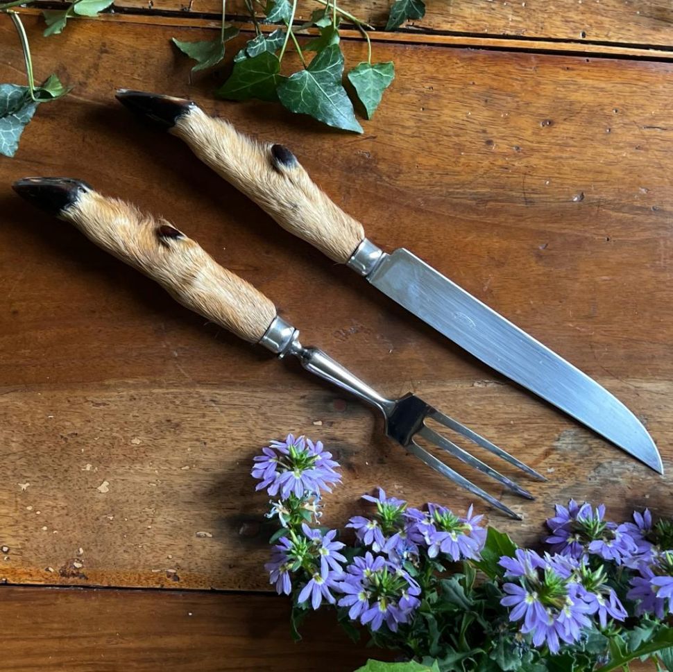 Нож вилка для мяса набор 2 предмета Франция