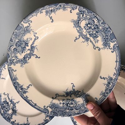 Тарелка глубокая B.F.K. Boch Dauphin 24 см Бельгия 