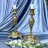 Подсвечник эпохи Наполеона III 24 см латунь Франция