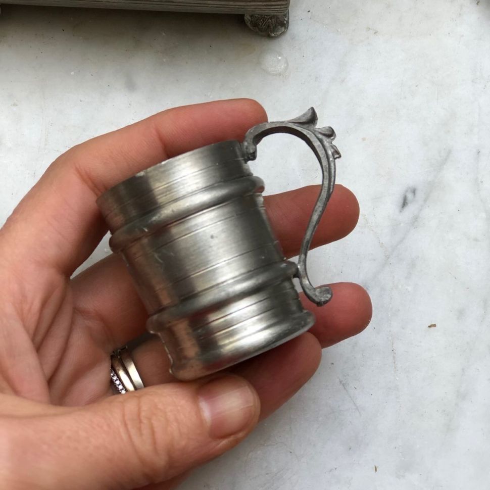 Кружка мини 50 мл олово