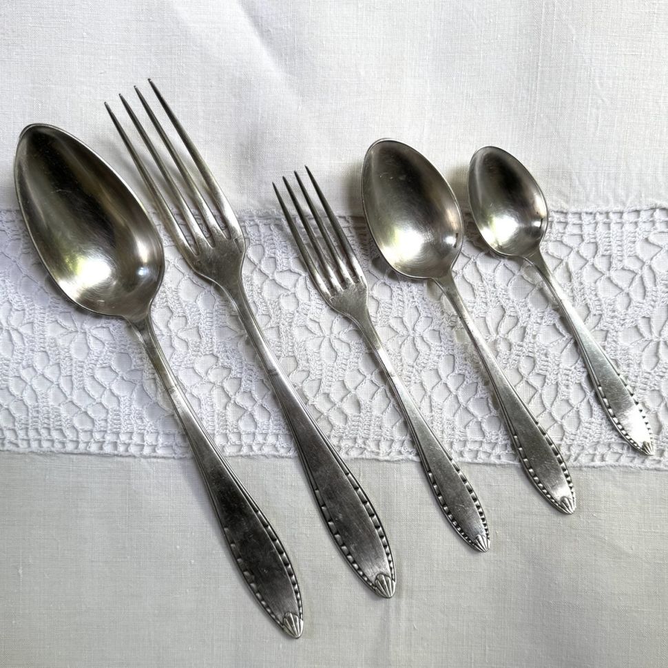 Ложка десертная Christofle 16 см серебрение Франция конец 19 века