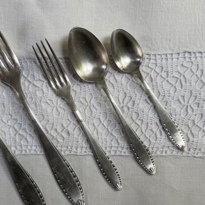 Ложка десертная Christofle 16 см серебрение Франция конец 19 века