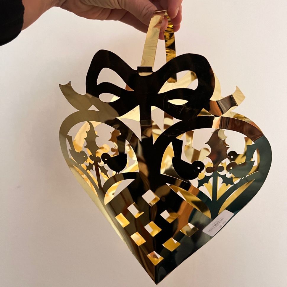 Подвес Сердце 25 см металл