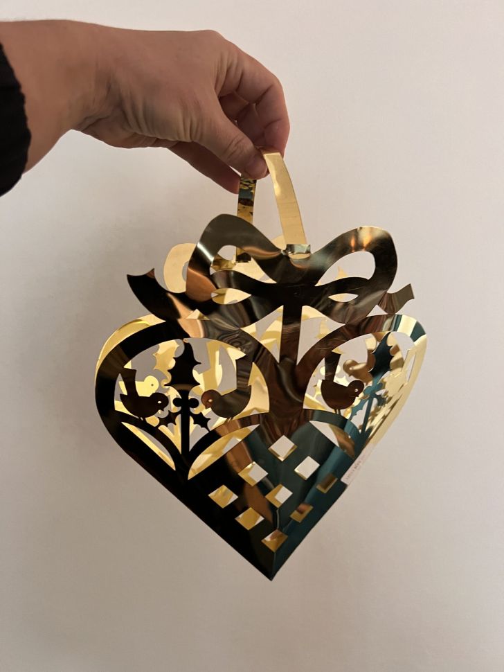 Подвес Сердце 25 см металл