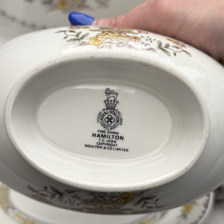Блюдо и соусник на блюде Royal Doulton Hamilton набор 3 предмета Англия