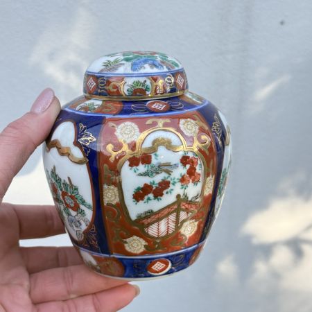 Чайница Gold Imari 12 см фарфор Япония  