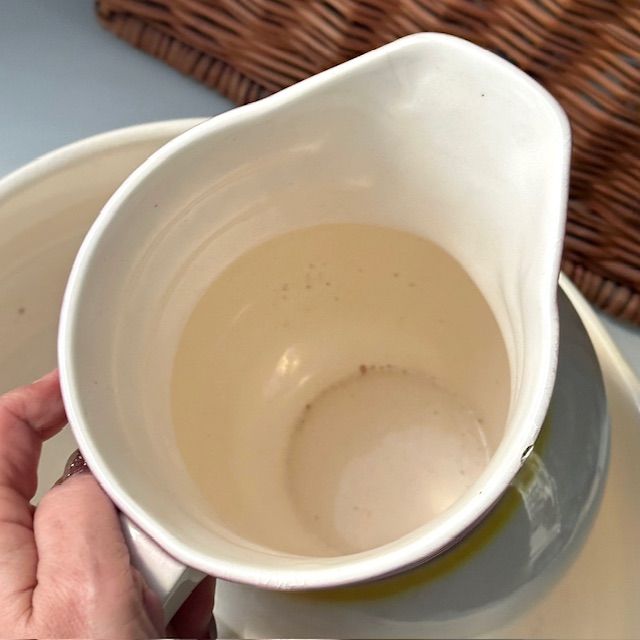 Набор для умывания таз кувшин мыльница 3 предмета АМА Untucht антик-керамика уценка