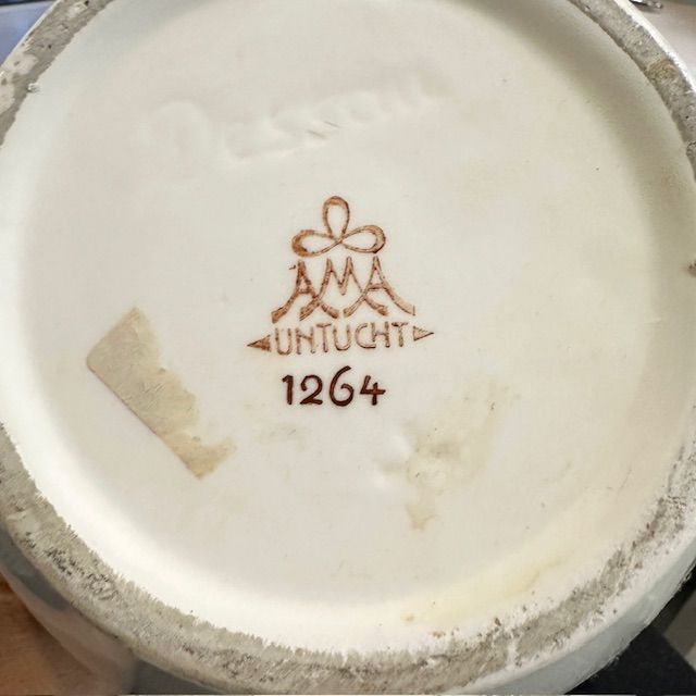 Набор для умывания таз кувшин мыльница 3 предмета АМА Untucht антик-керамика уценка