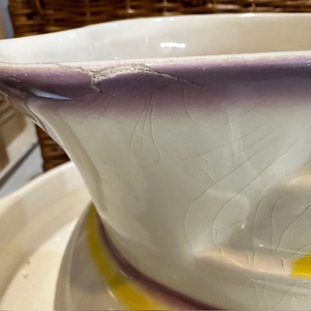 Набор для умывания таз кувшин мыльница 3 предмета АМА Untucht антик-керамика уценка